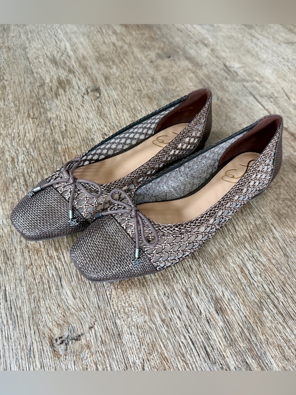 May Ballet Flats - Brown Raffia - Picture 2 of 7